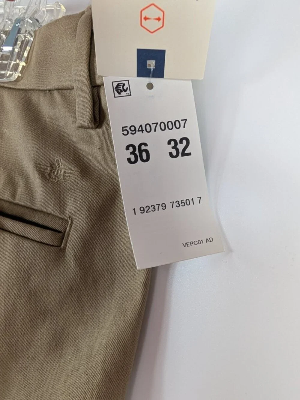 Dockers Signature Khaki Slim Fit 36x32 Pants Lux Cotton Stretch NWT